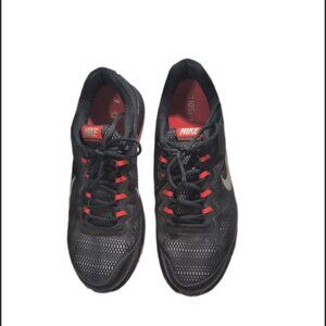 Nike Men's Dual Fusion Run 3 MSL Running Shoe Sneakers Black Red Size 11